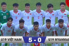 Kết quả U19 Myanmar 0-5 U19 Việt Nam: Chiến thắng giòn giã
